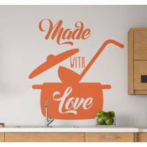 Sticker Mural Cuisine faite avec amour