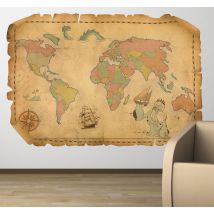 Sticker enfant carte ancienne