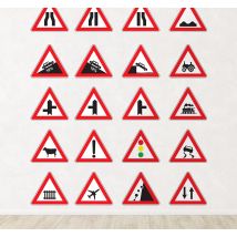 Sticker panneau kit signalisation