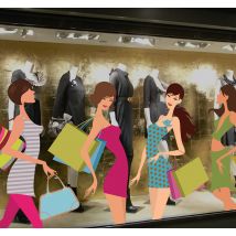 Adhésif shopping fashion