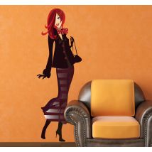 Sticker shopping femme robe