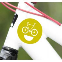 Autocollant Velo Sourire de vélo