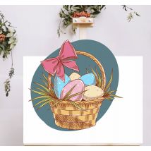 Vitrophanie vitrine Oeuf cadeau pour pâques