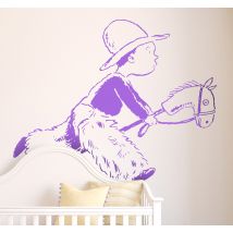 Sticker enfant jeu cow boy