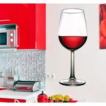 Sticker cuisine vin rouge