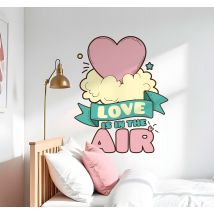 Sticker amour love is in the air