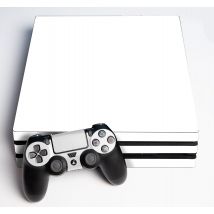 Autocollant PS4 blanc uni