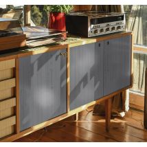 Rouleau adhésif meuble pantone gris en bois