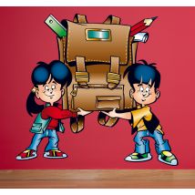 Sticker enfants et cartable