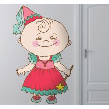 Sticker enfant bébé princesse