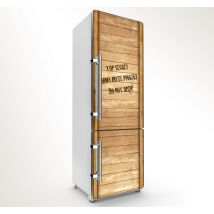 Sticker frigo caisse en bois Indiana