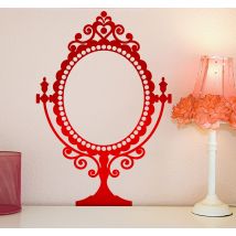 Autocollant mural miroir vintage