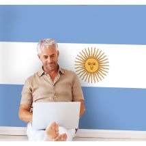Autocollant mural drapeau Argentine