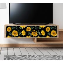 Papier adhésif pour meuble tournesol vintage