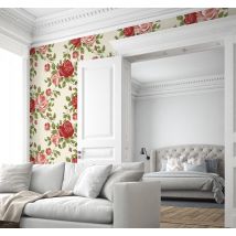Sticker papier roses