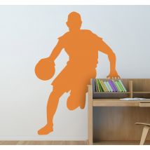 Sticker basket basketteur dribbling