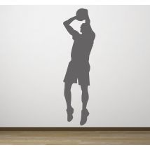 Sticker basket silhouette basketteur