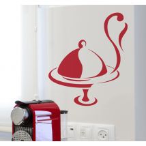 Autocollant mural plateau repas