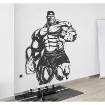 Sticker Muraux autres Sports Grande salle de musculation