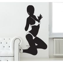 Autocollant mural bikini sexy