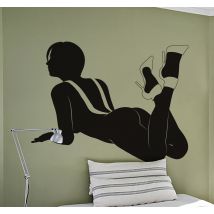 Autocollant mural string trikini