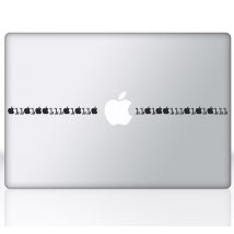 Sticker Apple code binaire Macbook
