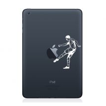 Sticker mac apple footballeur