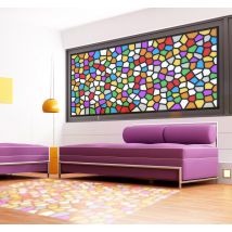 Sticker fenêtre vitrail autocollant sur mesure