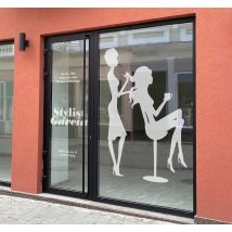 Sticker au salon de coiffure