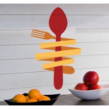 Sticker cuisine cuillère et fourchette