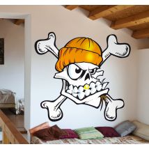 Sticker crane skateur