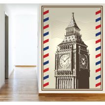 Sticker carte postale Big Ben Londres