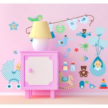 Sticker bebe éléments décor