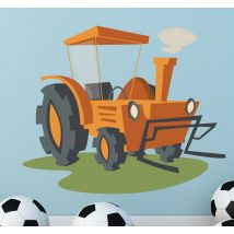 Sticker jouet tracteur