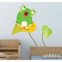 Sticker enfant grenouille chanteuse