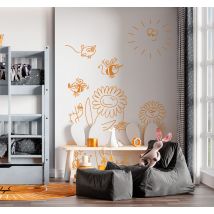 Sticker enfant insectes jardin