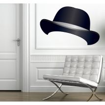 Sticker chapeau melon