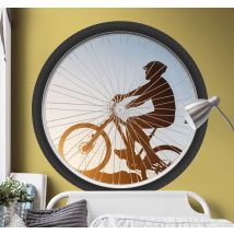 Sticker Vélo Roue de vélo avec photo