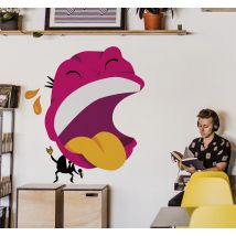 Sticker homme cri chanteur