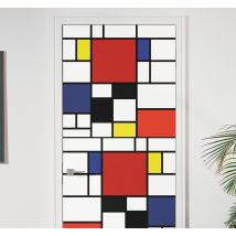 Sticker porte blocs de couleurs abstraits