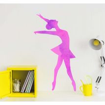 Sticker Muraux Sport Silhouette de danseuse ballerine