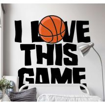 Sticker basket avec texte