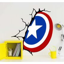 Sticker Mural Super Héro Bouclier de captain america