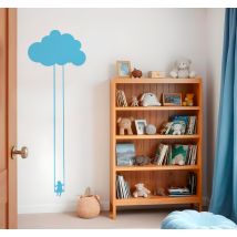 Sticker enfant nuage balançoire