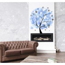 Vinilo decorativo árbol invierno