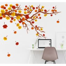 Vinilo decorativo árbol otoño