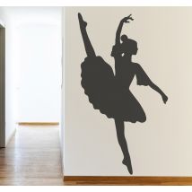 Sticker silhouette danseuse grâcieuse