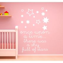 Sticker texte sky full stars