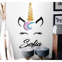 Autocollant Personnalisable Licorne