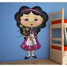 Sticker enfant bouquet fleurs